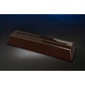 Dark Rosewood Slotted Base for 1/2" Glass (9-5/8 x 1-3/4")